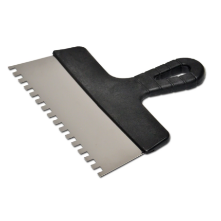 Шпатель нержавіюча сталь 300мм зубчастий 6х6мм 05-449