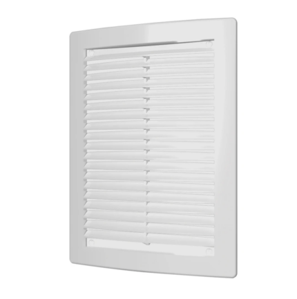 Грати з москітною сіткою, похилі жалюзі, без рамки, 150х150мм