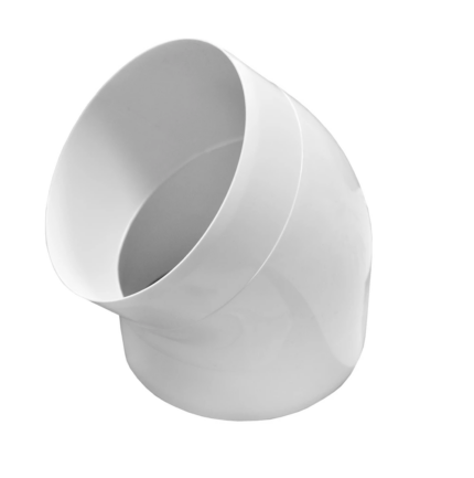 Коліно 45° для круглих каналів, d 100мм.