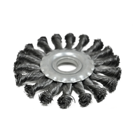 Щітка крацювання закручена, 150х22, 2мм Spitce | 18-154