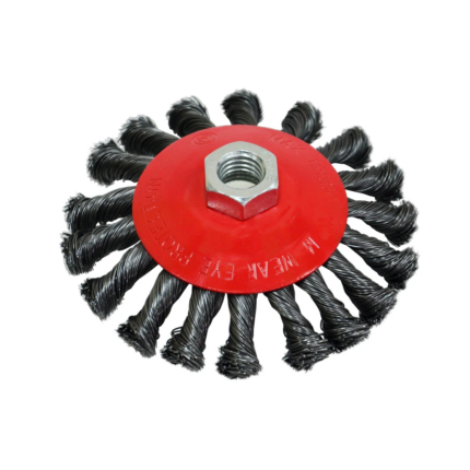 Щітка крацювання кругова закручена 115мм Spitce | 18-211