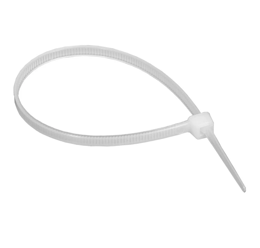 23-103 Ремінці затяжні 3,6х370мм (100шт), білі Technics | 23-112 - Зображення 1