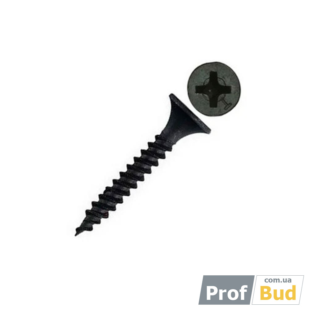 25metall11 Самонаріз для гіпсокартону по металу 3.5x25 мм, 1000 шт - Зображення 1