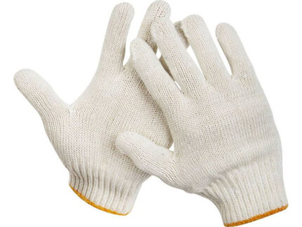 554 Рукавички 'Doloni' без малюнка білі 7 клас