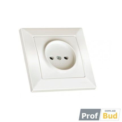 Розетка б/з, 16А, CANDELA, Mutlusan, білий 46-90-50