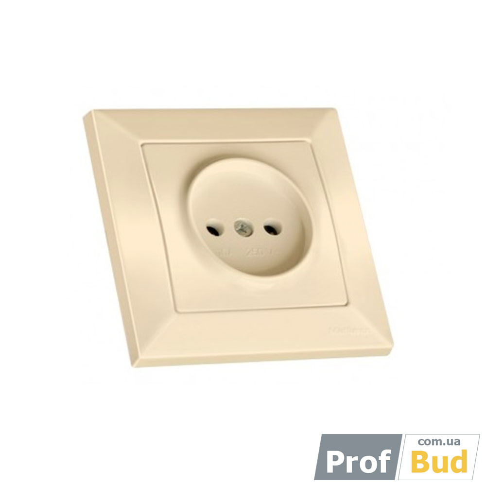 46-91-501 Розетка б/з, 16А, CANDELA, Mutlusan, крем 46-91-50 - Зображення 1