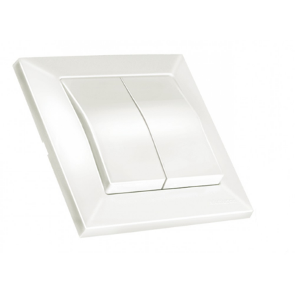 Вимикач 2кл, 10А, CANDELA, Mutlusan, 46-90-01