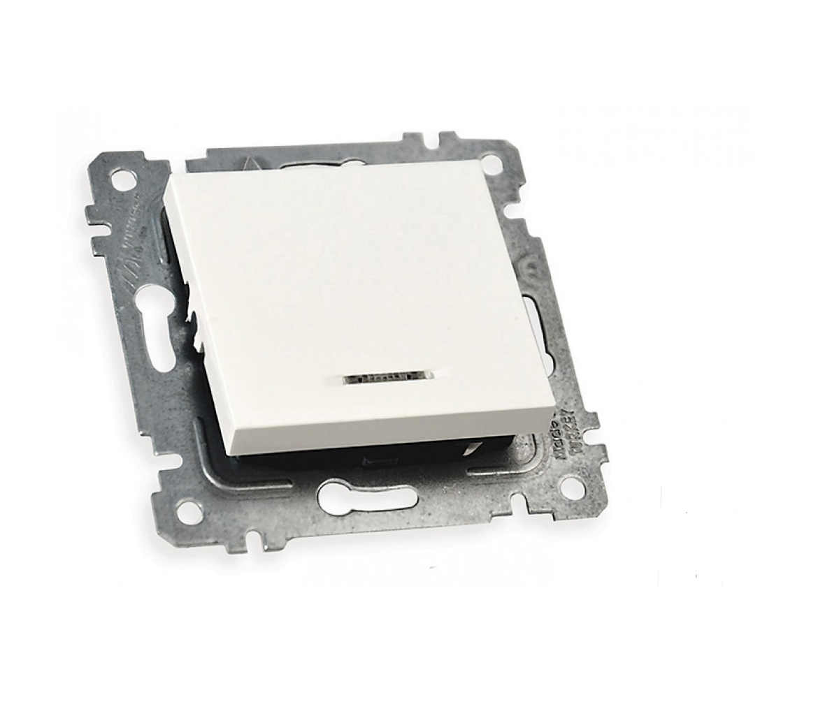 470060 Механізм вимикача 1кл, 10А, зі світловим індикатором, RITA, Mutlusan, 47-00-60 - Зображення 1