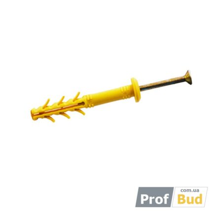 Дюбель SMT-G 6*100 забивний д/швидк.монтаж поліпропіл.бортик грибоподібний. (уп-100шт)