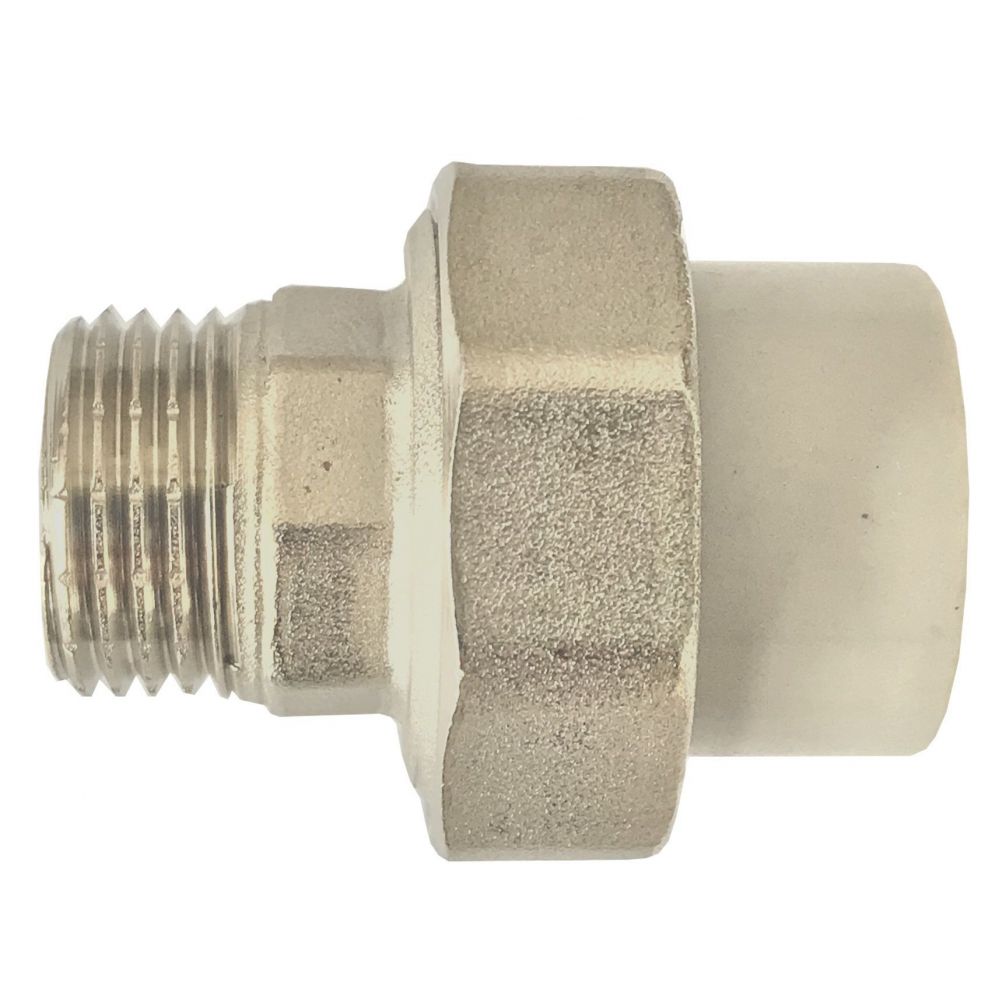 9769 Муфта розбірна зовнішнє різьблення PPR ф20х1/2 13001 - Зображення 1