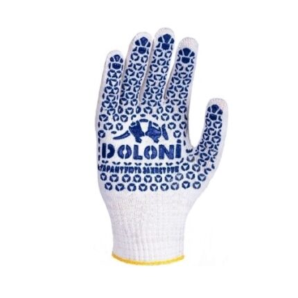 Рукавички Doloni c ПВХ-малюванням білі клас 10 (520), розмір 10