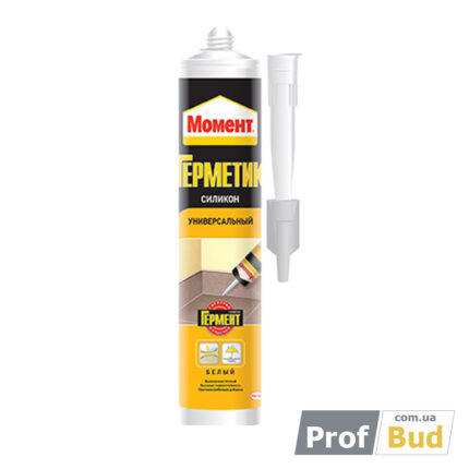 Герметик силиконовый универсальный Момент белый, 280 мл