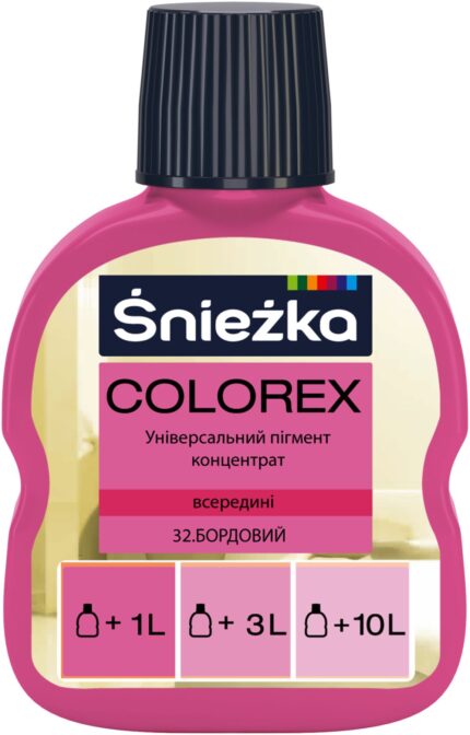 Пігмент Colorex №32 бордовий, 100 мл