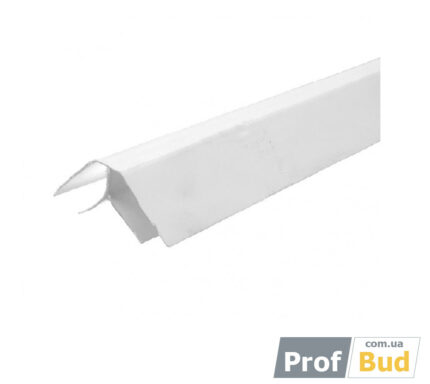 Кут ПВХ внутрішній білий 0,08 * 6м